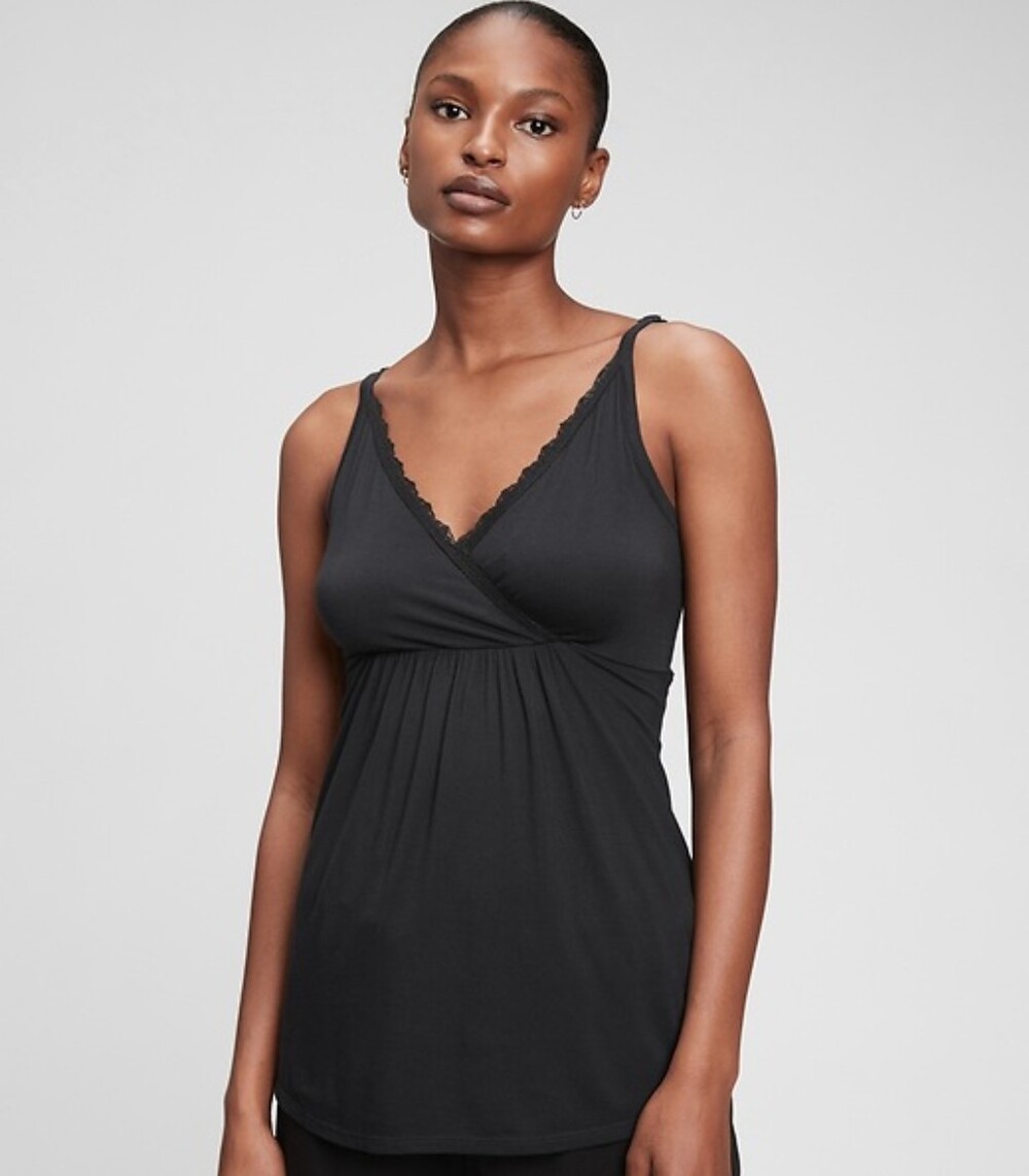 GAP 🖤 Maternity Modal Sleep Cami - Size Small - Perfect For Nursing Moms